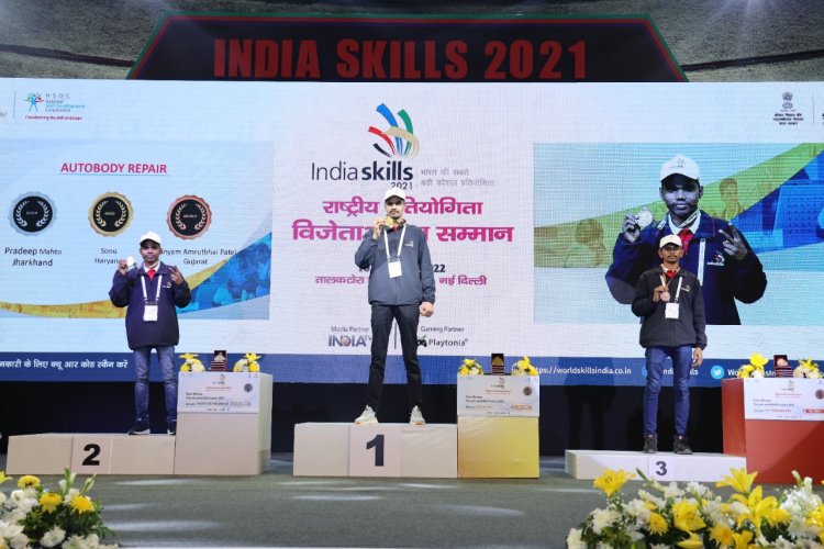 Karnataka among top-performing states at IndiaSkills 2021 National Competition, 19 students felicitated with gold, silver and bronze medals