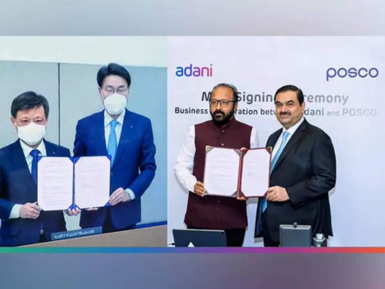 Adani, Posco tie-up for steel mill in Gujarat