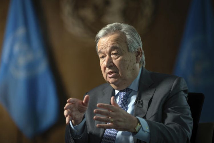 UN Chief Antonio Guterres warns of '5-alarm fire' threatening humanity