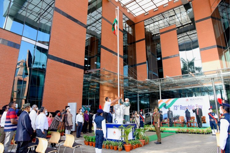 MAHE celebrated 73rd Republic Day in its campus