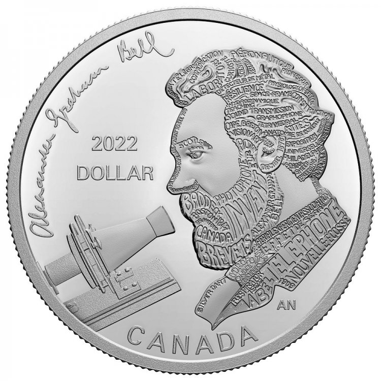 The Royal Canadian Mint's Latest Collector Coin Offering Includes a Fine Silver Tribute To Great Inventor Alexander Graham Bell
