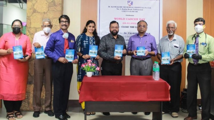 Booklet on Cancer and its Treatment Released on World Cancer Day at Dr. Kamakshi Memorial Hospital