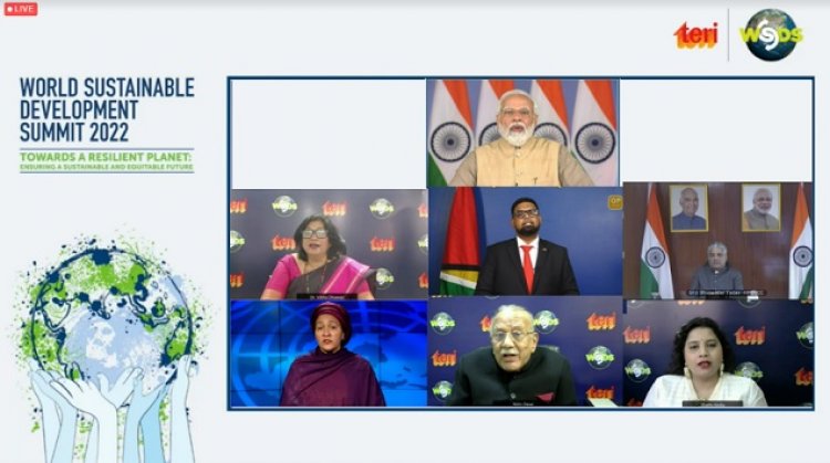 PM Narendra Modi Calls for Global Alliances to Tackle Climate Change at the World Sustainable Development Summit
