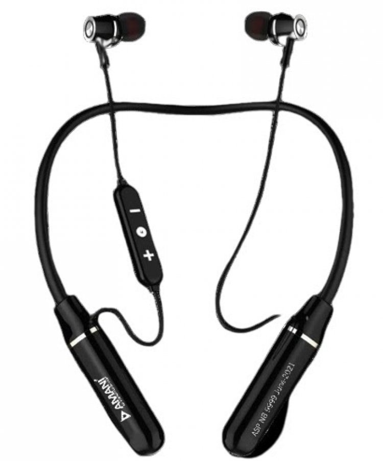 AMANI’s Neckband with 120hrs Playtime Supporting 1000mAh Power Back-up