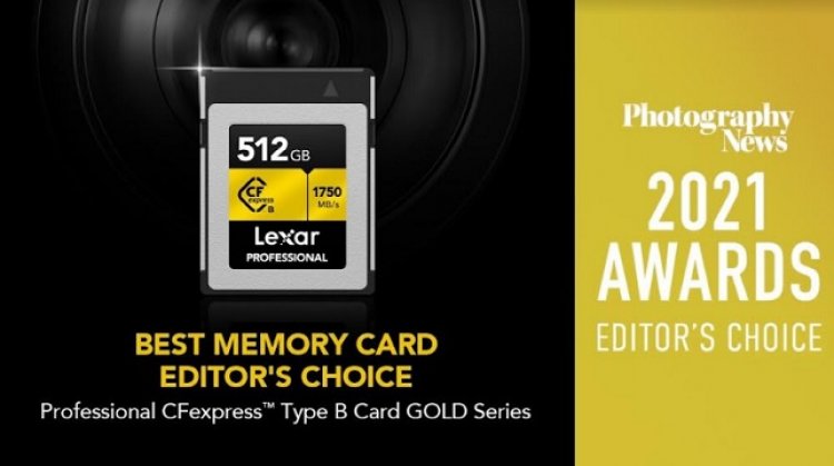 Lexar Professional CFexpress Type-B Card Wins Photography News 'Best Memory Card – Editor's Choice' Award