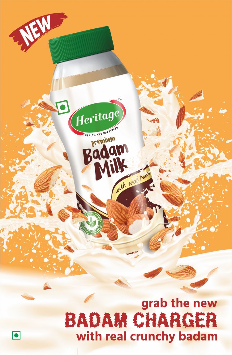 Heritage Foods fortifies its portfolio with the launch of a premium Badam Milk