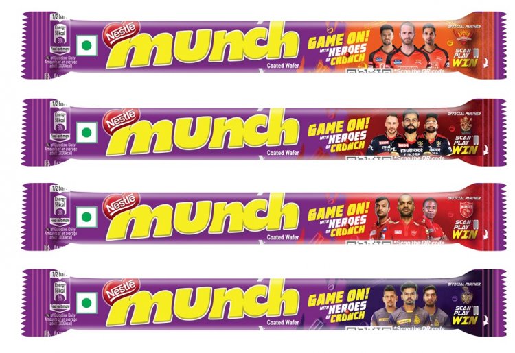 Nestlé MUNCH bites the Cricket Fever, joins hands with 4 leading T20 Franchises