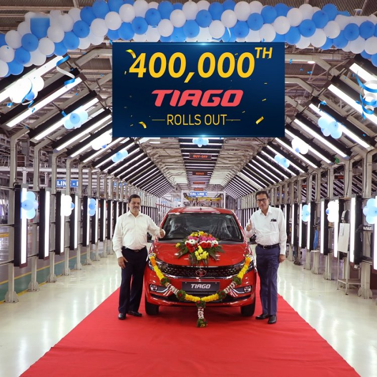 Tata Motors rolls out 4,00,000th Tiago from its Sanand Plant