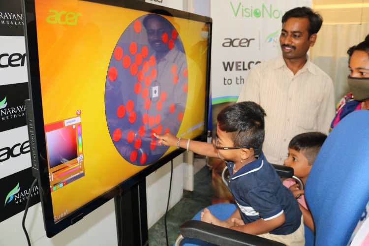 Narayana Nethralaya and Acer India Team up to build India's first PC & tablet-based software therapy for children suffering from Cortical Visual Impairment