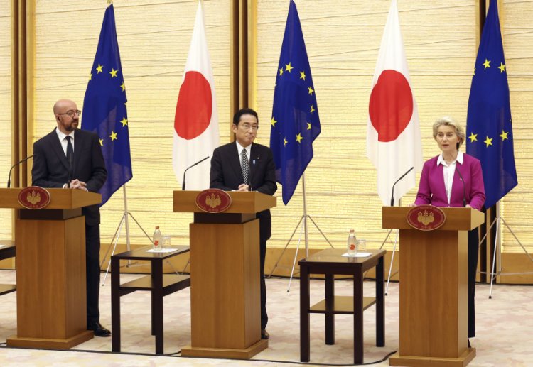 Japan, EU agree to step up sanctions on Russia, seek to counter China