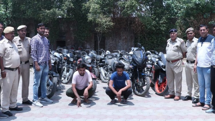 Twenty-two stolen motorcycles recovered, 2 held