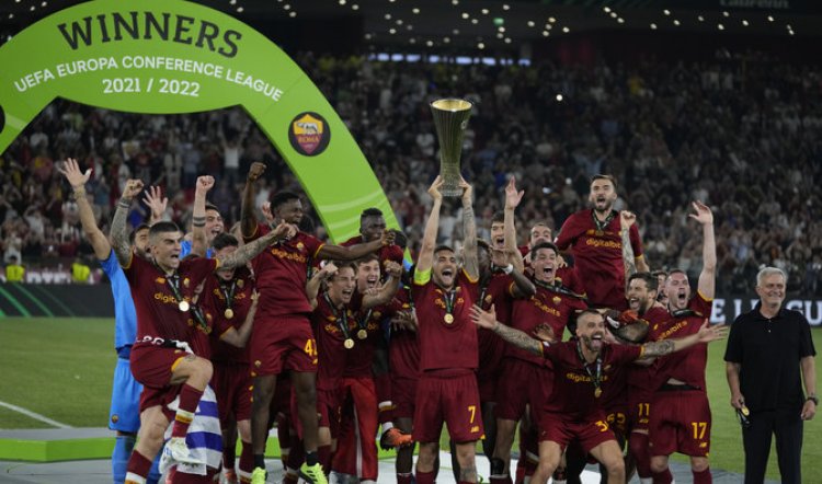 Roma beats Feyenoord 1-0 to win Conference League title