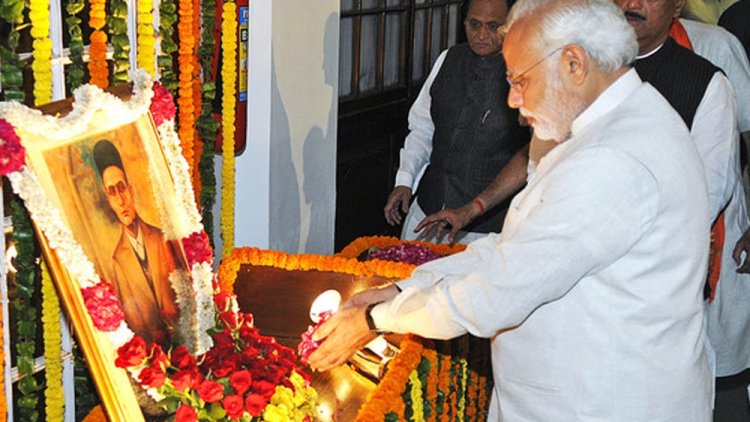 PM Modi pays tributes to Veer Savarkar on his birth anniversary