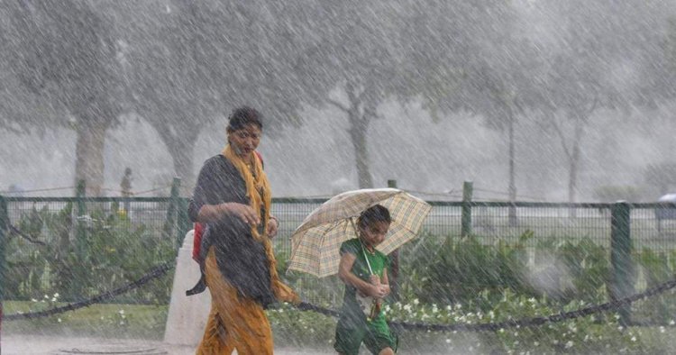 Pre-monsoon rainfall in parts of Rajasthan