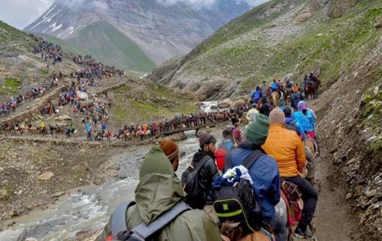 Amarnath Yatra resumes on Baltal route