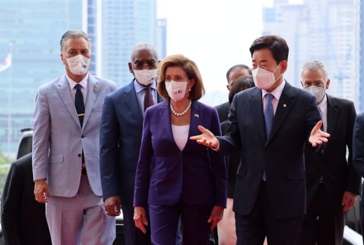 S Korean Assembly speaker meets Pelosi amid heightened China-US tensions
