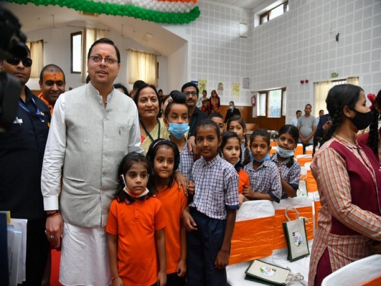 CM Dhami launches hygiene education programme for Uttarakhand schools