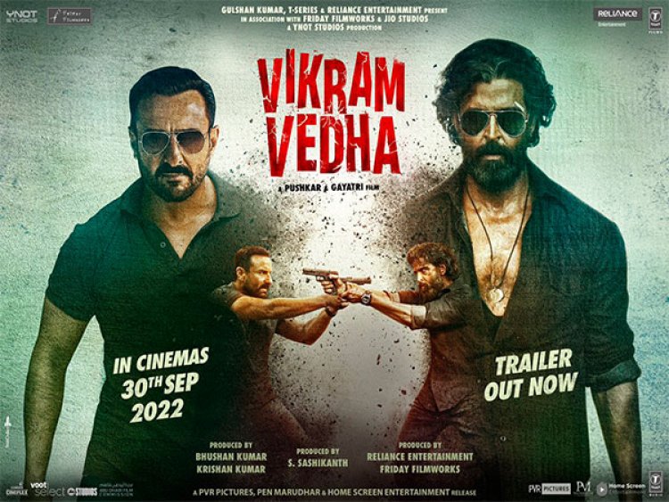 Hrithik Roshan, Saif Ali Khan's action thriller 'Vikram Vedha' trailer out now
