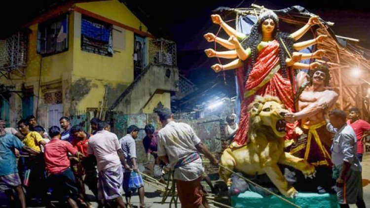 'Post-poll violence' at Durga Puja pandal in Kolkata