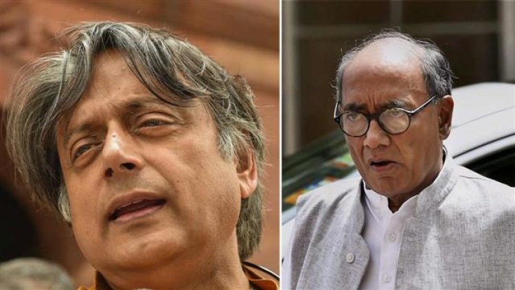 Friendly contest, not battle between rivals: Tharoor on meeting Digvijaya