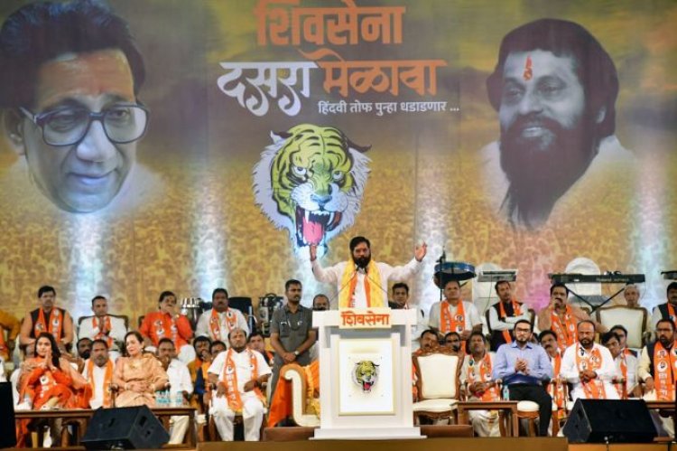 Uddhav, Shinde accuse each other of betrayal at rival Dussehra rallies
