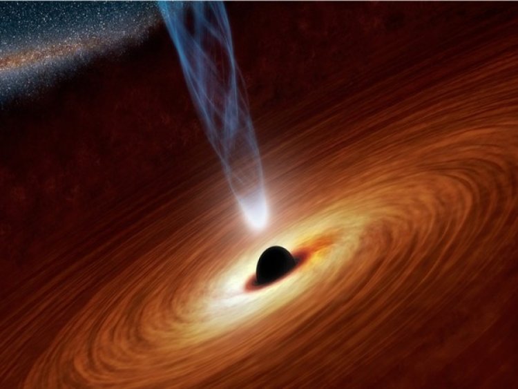 Black hole discovered shooting fiery jet at nearby galaxy: Astronomers