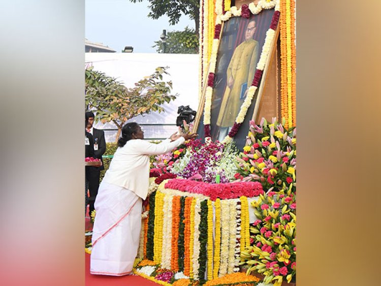 Prez Murmu pays floral tributes to Dr Ambedkar on his death anniversary