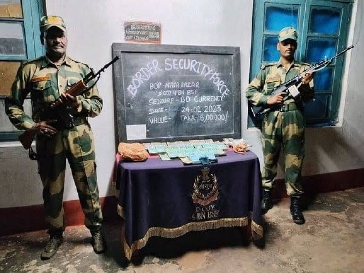 Meghalaya: BSF foils smuggling bids, seizes Indian, foreign currencies in East Khasi