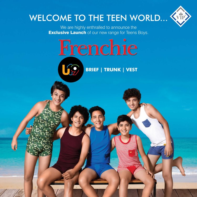 VIP Frenchie Launches U-19 - India's First Teen Innerwear Range for Boys of age 13-19