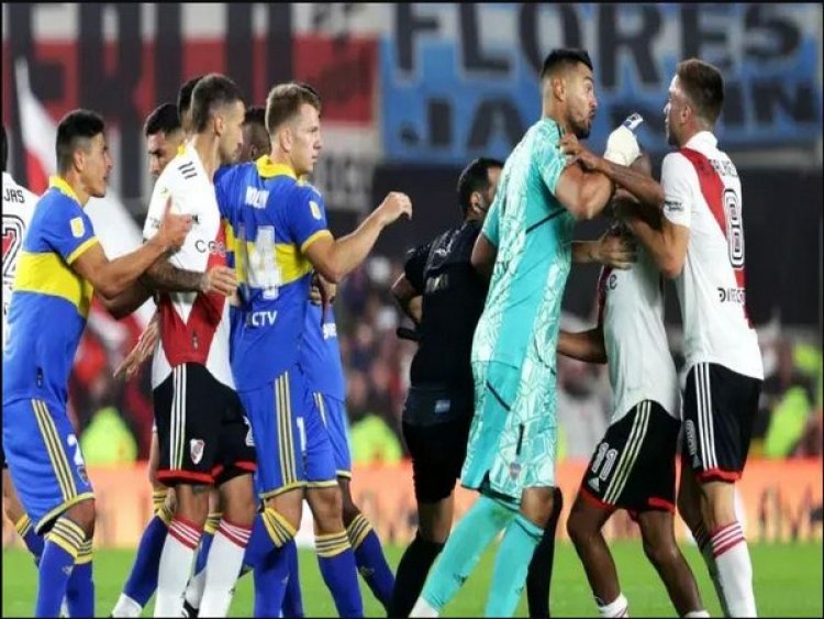 Liga Profesional: Six red cards shown in an encounter between River Plate Vs Boca Juniors