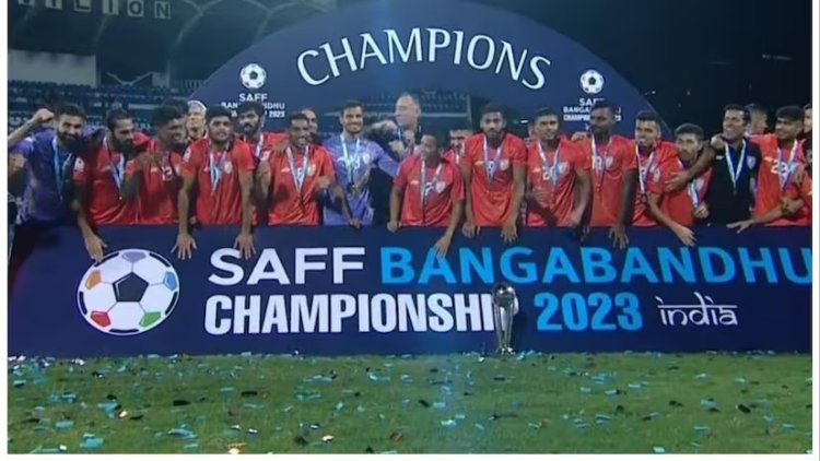 PM Modi, Thakur congratulate football team on SAFF Championship victory