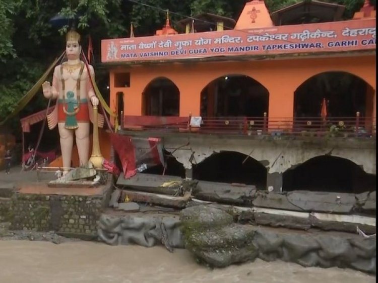 Dehradun: Portion of Tapkeshwar Mahadev Temple collapses following heavy rains