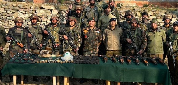 'War-like stores' recovered by army troops in J-K's Kokernag, 3 held
