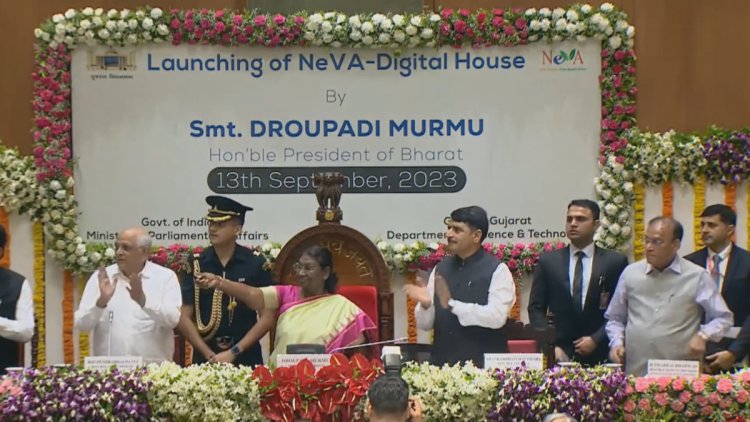 Prez Murmu launches NeVA Digital House project of Guj legislative assembly