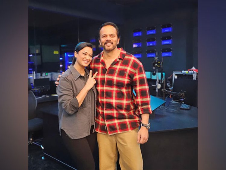 Shweta Tiwari shares pictures with Rohit Shetty from 'Singham Again' sets