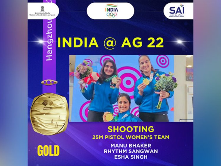 Asian Games: India wins second Gold in shooting, top finish for Women's 25 m pistol team