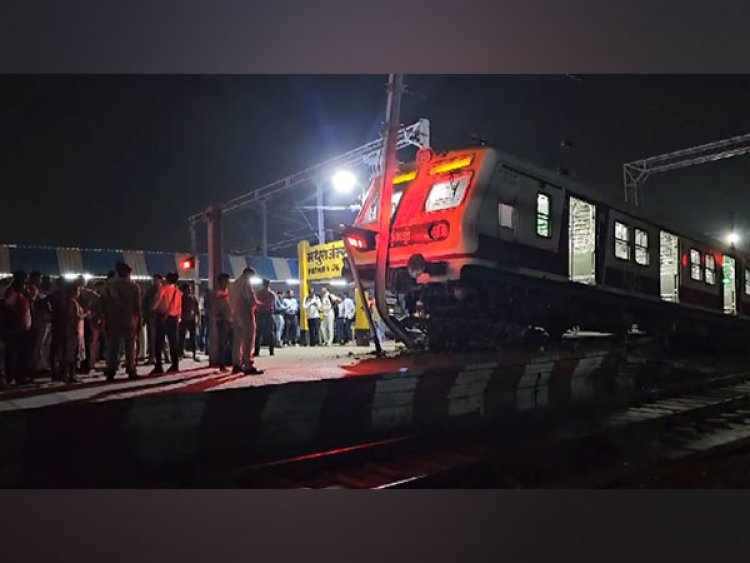 UP: EMU train climbs on platform at Mathura railway station, no casualties