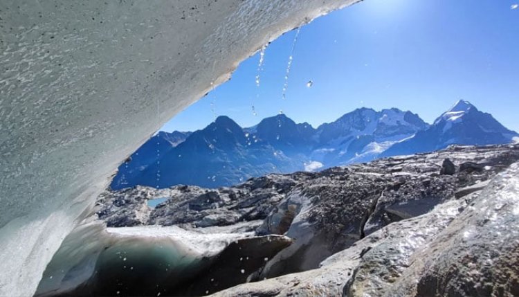 Glaciers in Switzerland lose 10% of their ice volume in two years