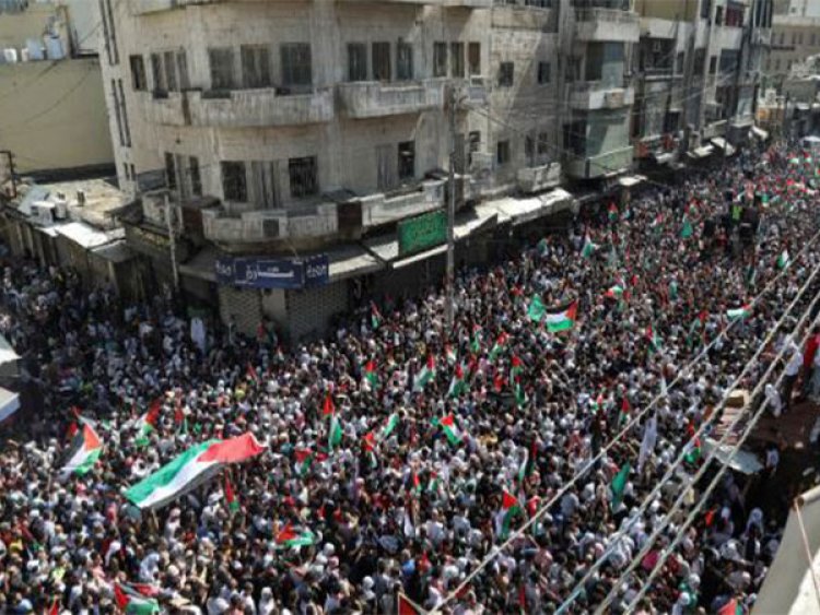 People stage protests in Jordan after Gaza Hospital explosion