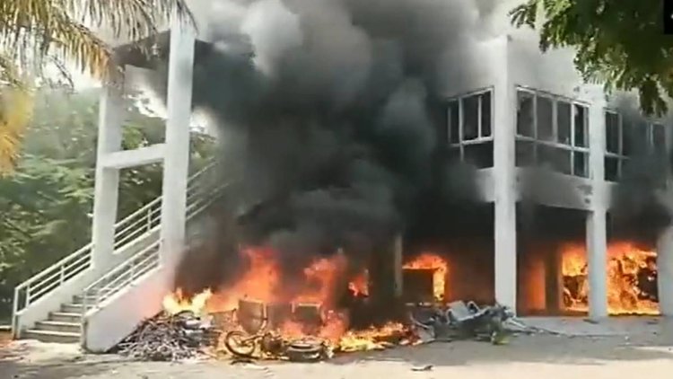 Maharashtra: NCP MLA Prakash Solanke residence set on fire by prof-Maratha reservation protest