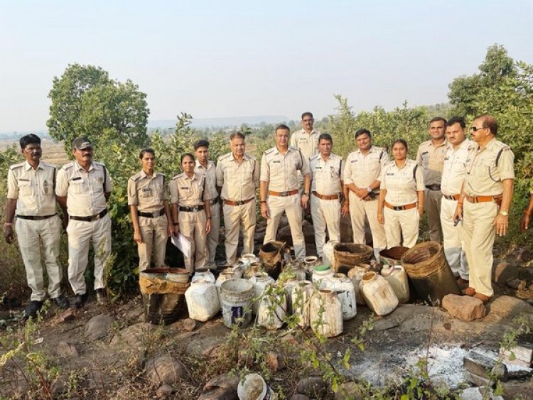Excise team recovers 634 litres of illicit liquor, 6055 kg of Lahan in Bhopal ahead of assembly polls