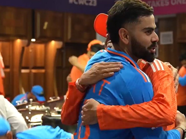 Emotional scenes In India dressing room after victory at Wankhede