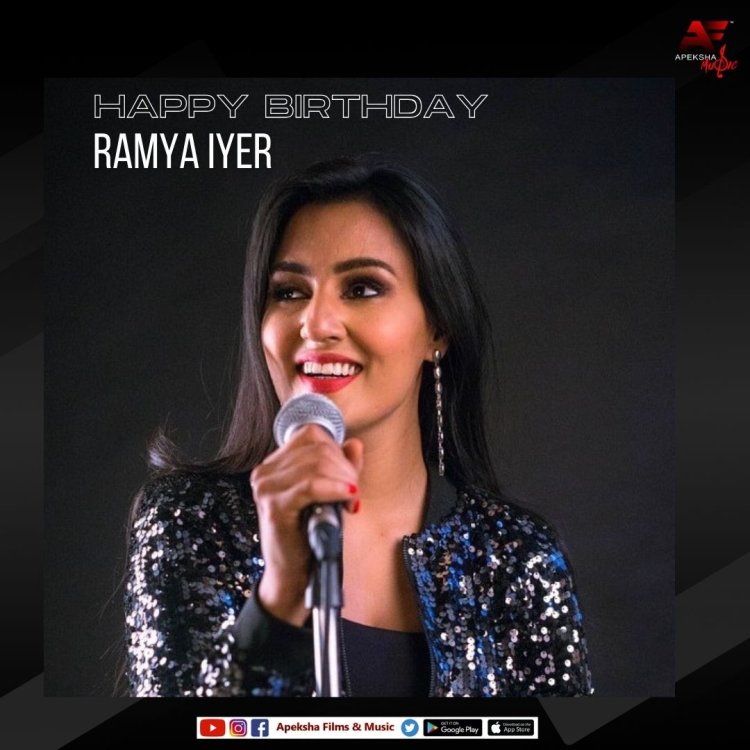 Producer Ajay Jaswal of Apeksha Films And Music wishes versatile Singer Ramya Iyer on Her Birthday