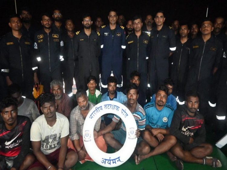 Indian Coast Guard rescues 12 fishermen off Kerala coast