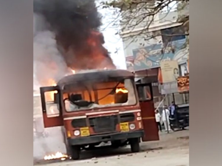 Maratha reservation protest: Bus torched, Maharashtra state transport halts services in Jalna