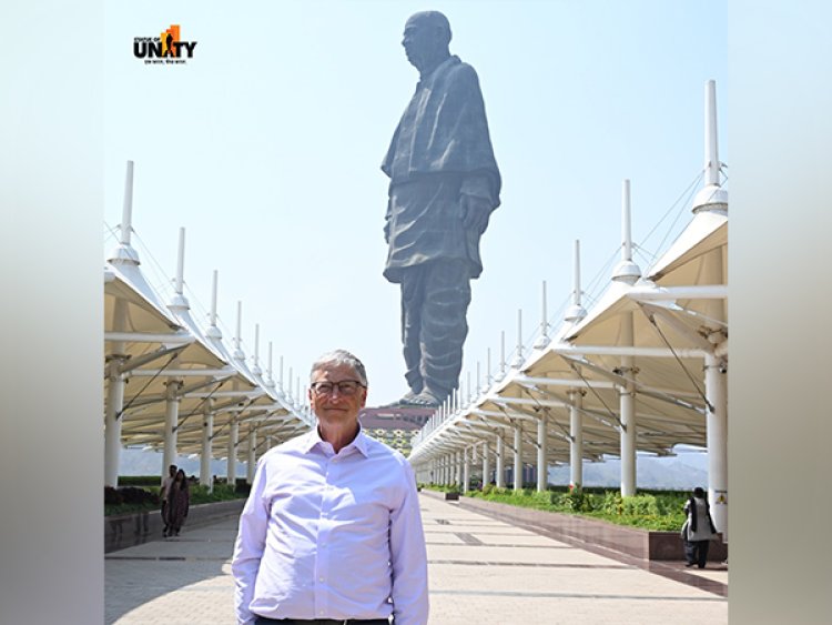 Bill Gates visits Statue of Unity, calls it "engineering marvel"; PM Modi appreciates