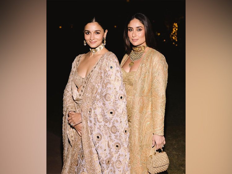 Kareena strikes 'golden" pose with Alia Bhatt
