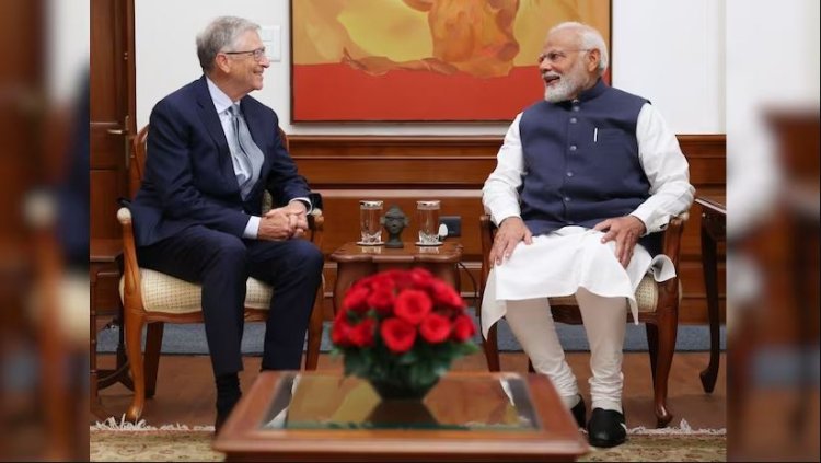 Tech can play major role in agri, education, health: PM Modi to Bill Gates