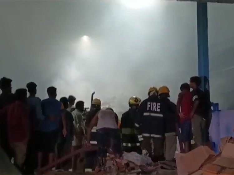 Telangana: Fire breaks out at cotton godown in Rangareddy district