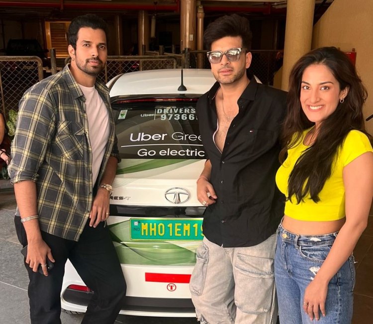 Karan Kundrra dons the driver’s hat as the ‘Special Uber’ driver to promote Amazon miniTV’s latest web series ‘Love Adhura’